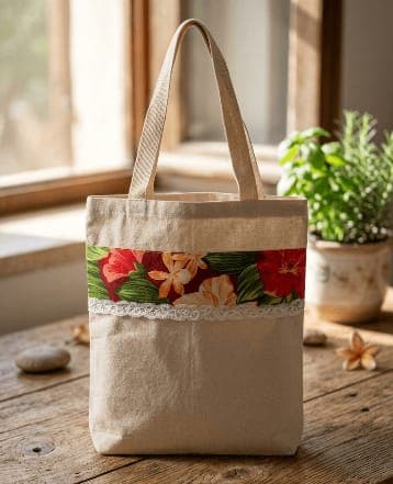 Tote Bag Floral Rouge